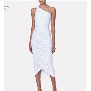 ALIX NYC Celeste Ruched One Shoulder dress